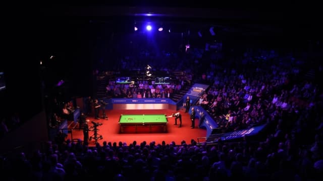 Professional snooker arena