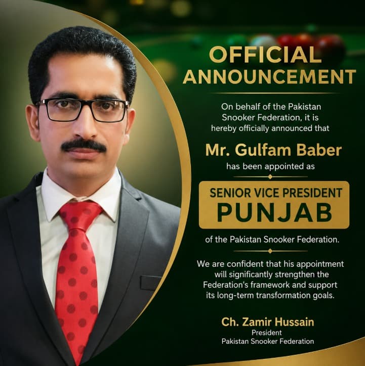 Gulfam Baber - as Senior Vice President Punjab